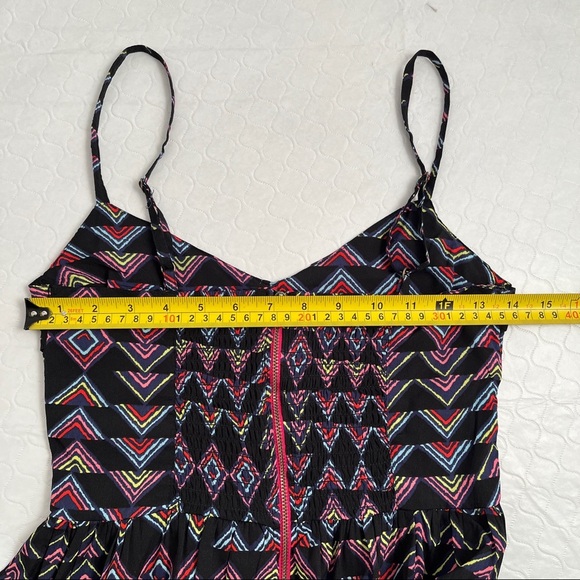 Roxy multicolor black skater sundress with adjustable straps - Picture 9 of 13